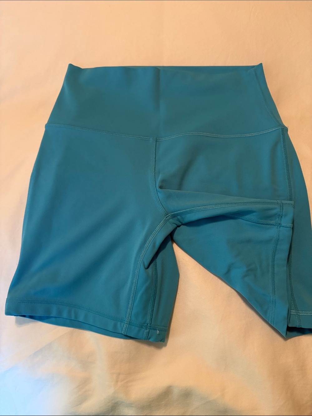 lululemon athletica Teal High-Rise Bike Shorts